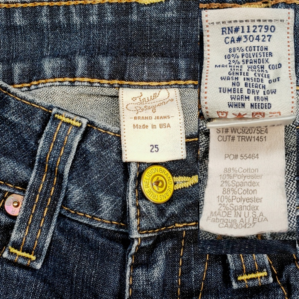 True Religion jeans Size 25 - Picture 8 of 8